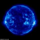 Click for time-lapse image of the sun